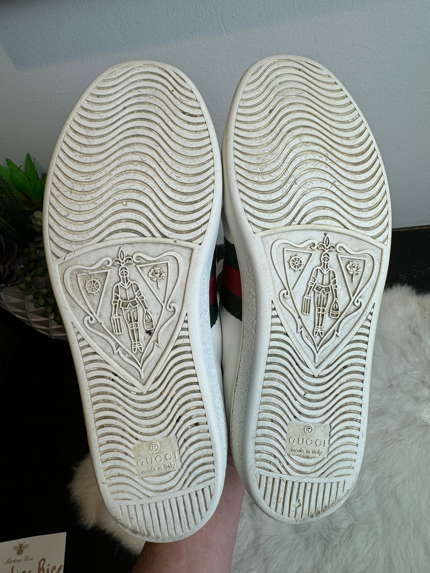 Gucci Ace Safety Pin Sneakers Size 37EU