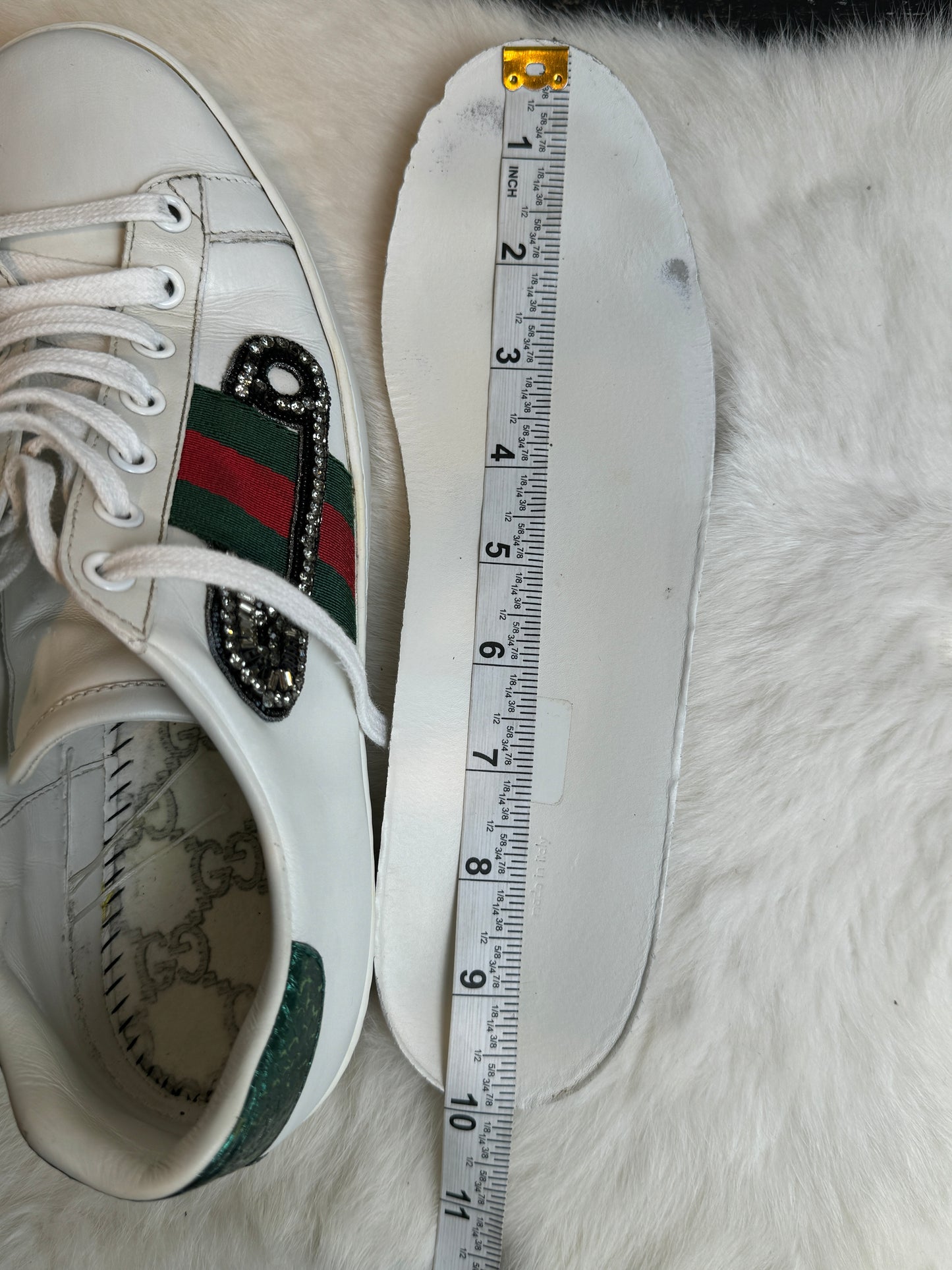 Gucci Ace Safety Pin Sneakers Size 37EU