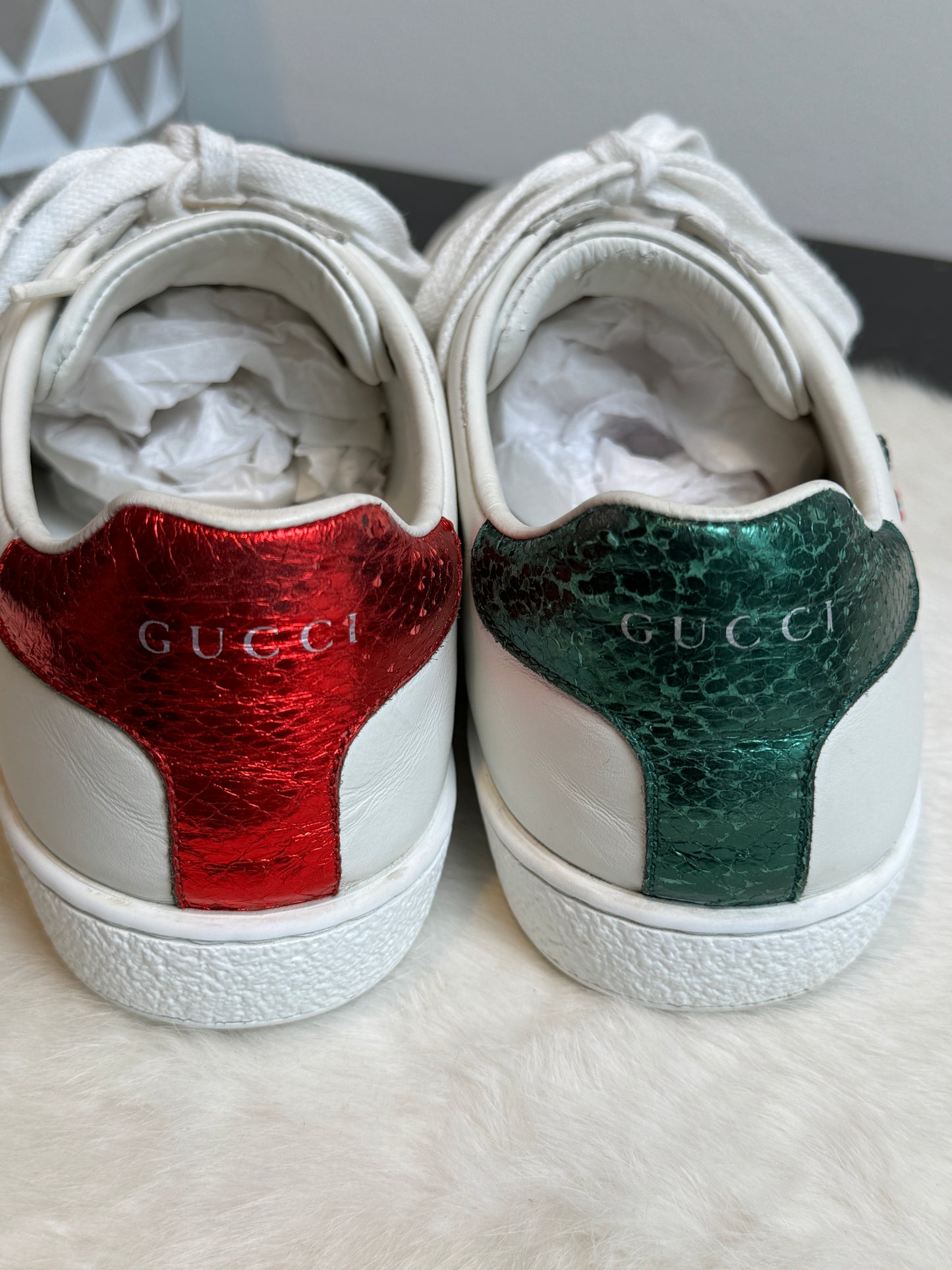 Gucci Ace Rhinestone Arrows Sneakers Size 37.5EU