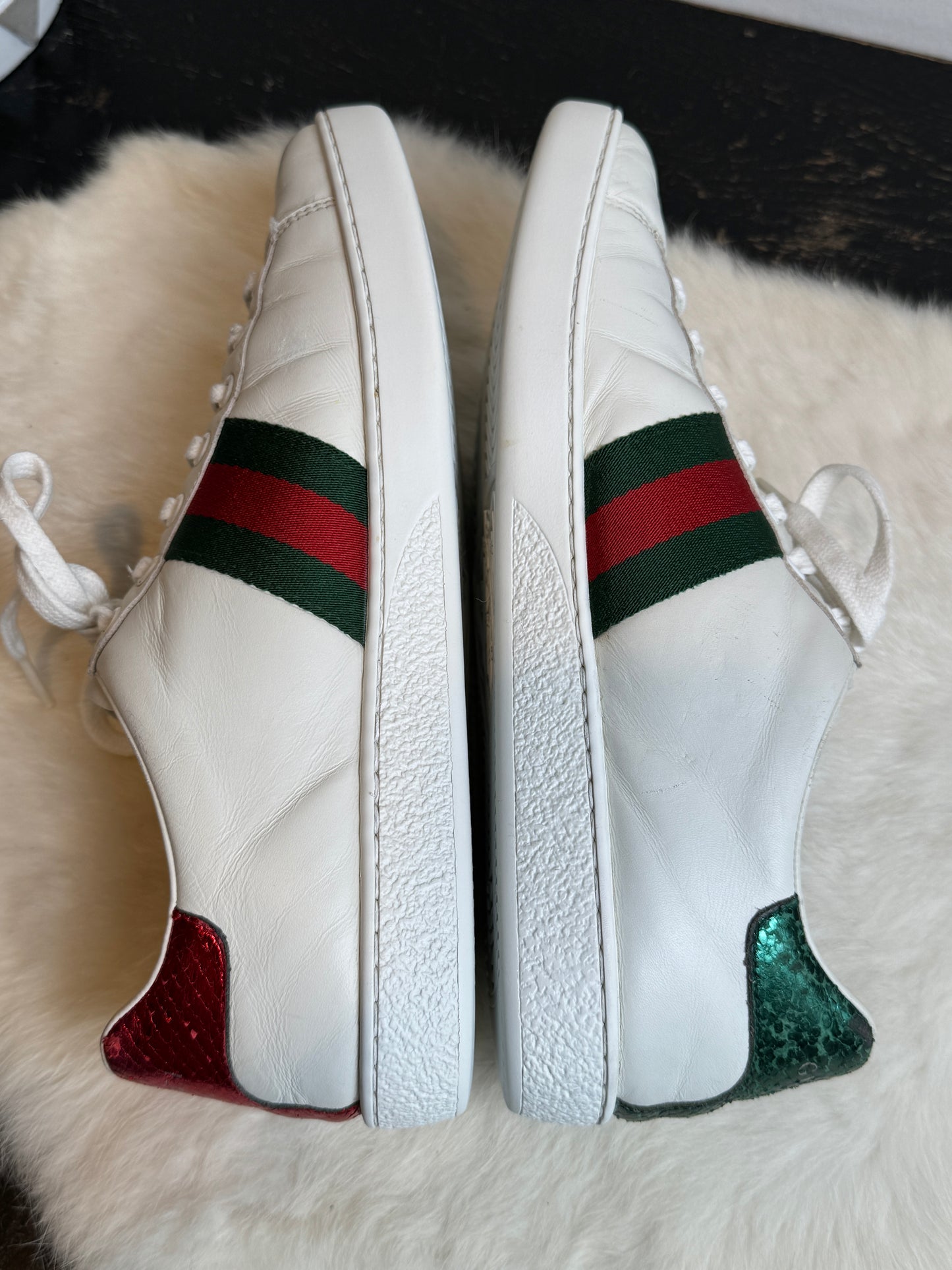 Gucci Ace Rhinestone Arrows Sneakers Size 37.5EU