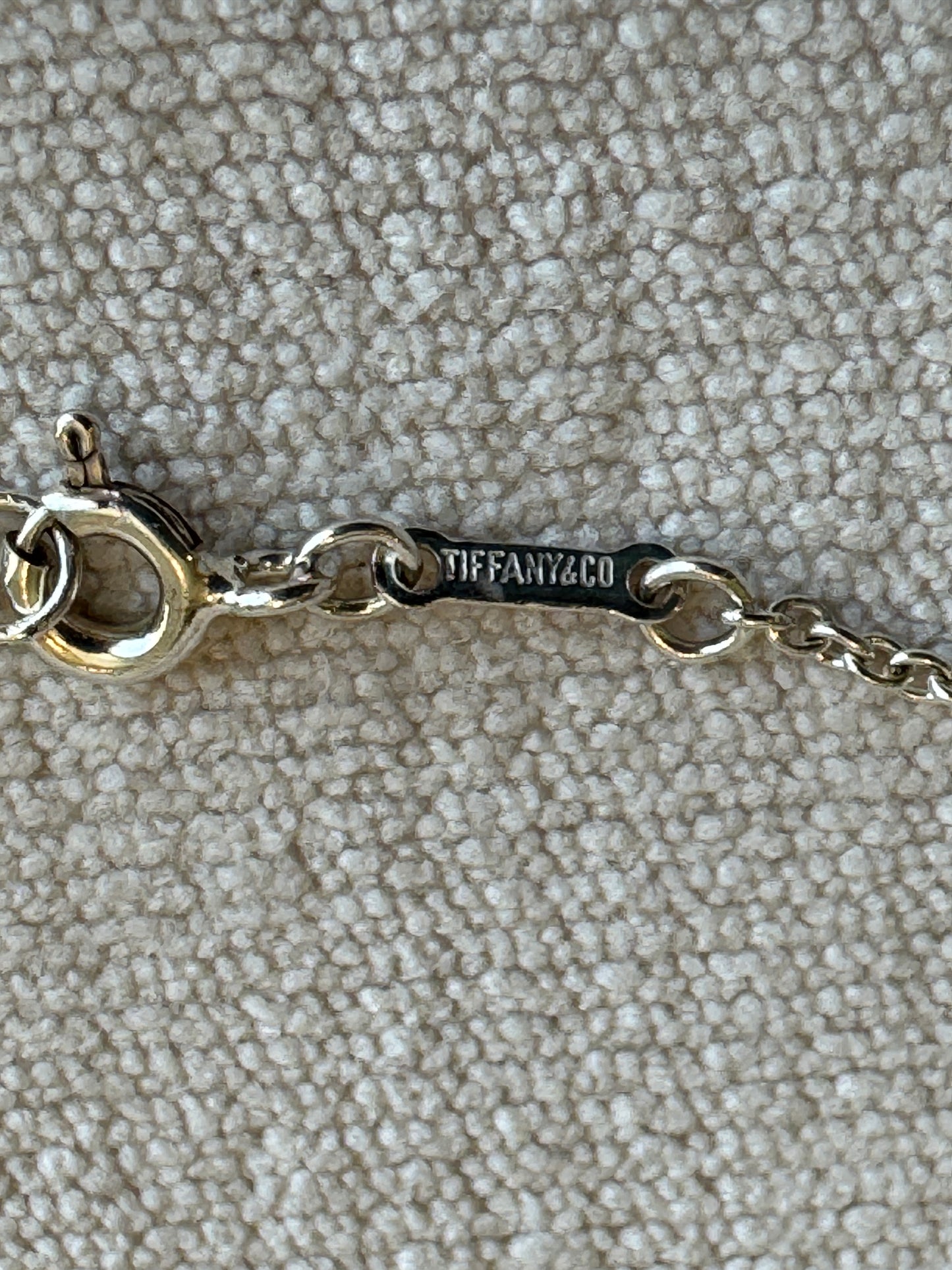 27MM Tiffany Elsa Peretti Open Heart 925 Sterling Necklace