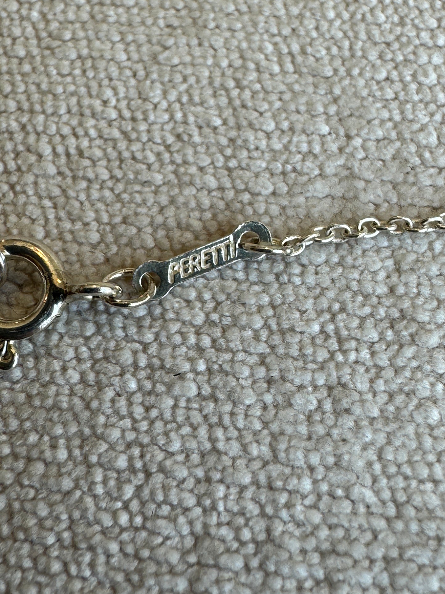 16MM Tiffany Elsa Peretti Open Heart 925 Sterling Necklace