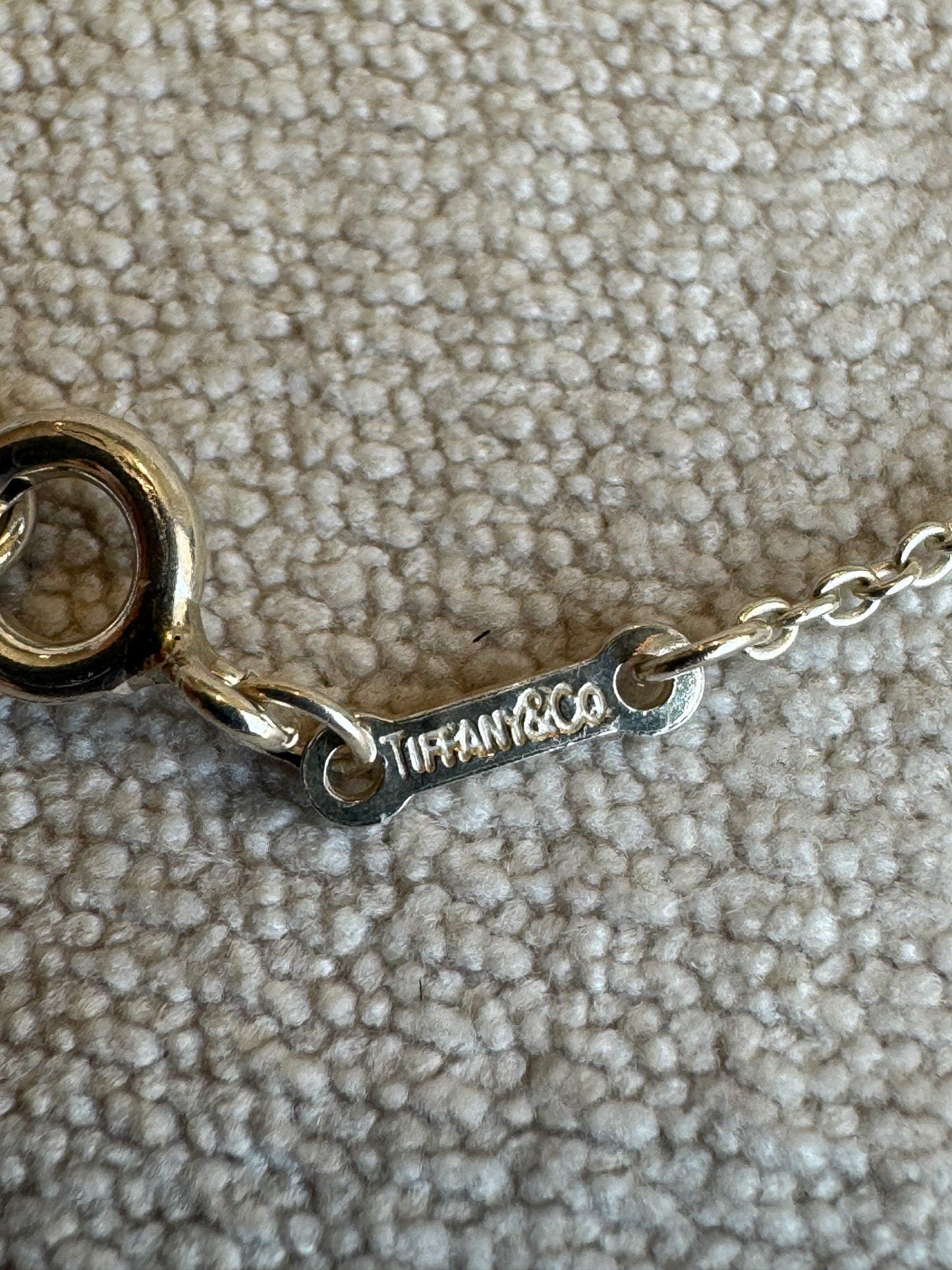 16MM Tiffany Elsa Peretti Open Heart 925 Sterling Necklace