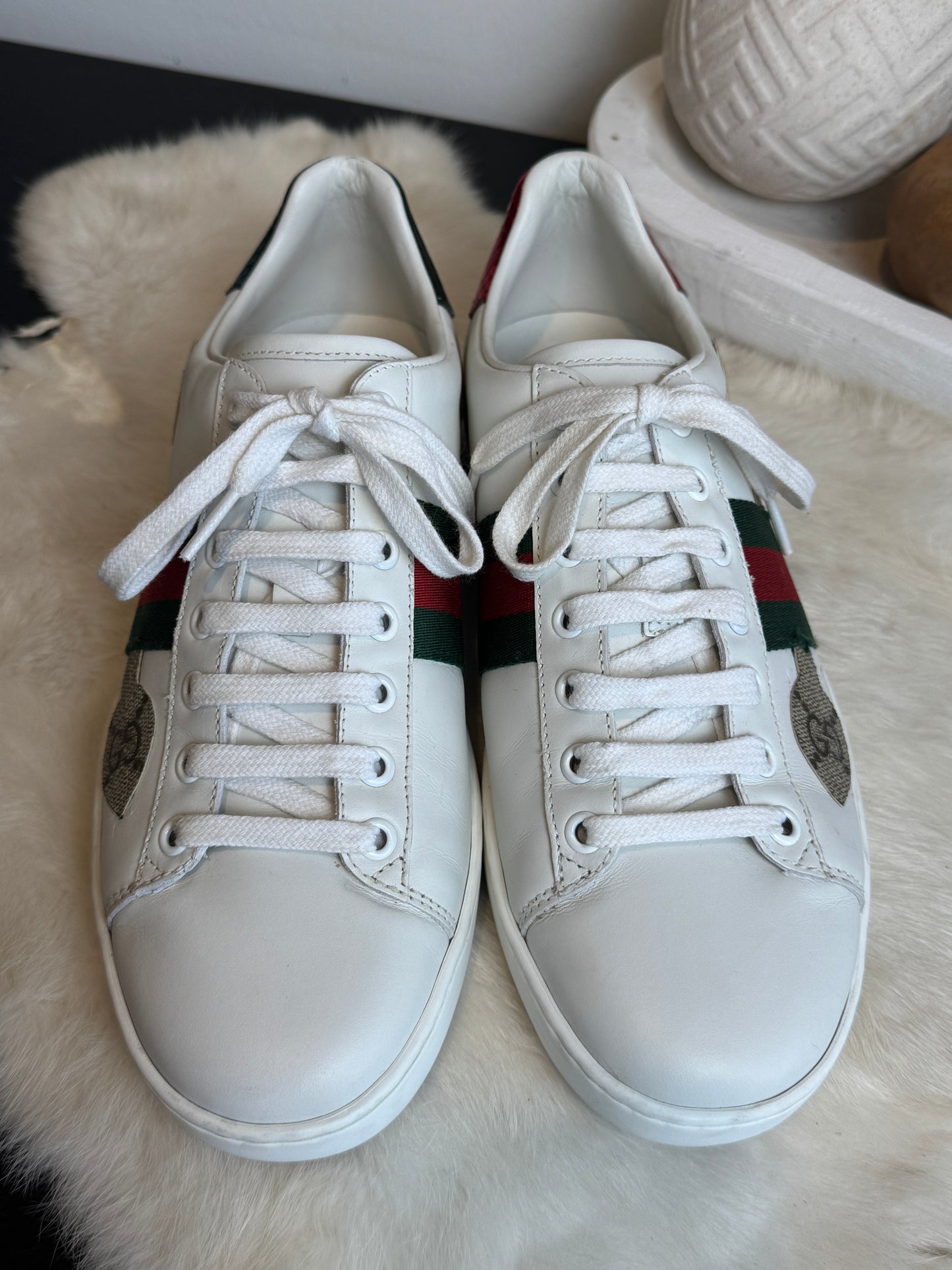 Gucci Ace GG Canvas Arrows Sneakers Size 38.5EU