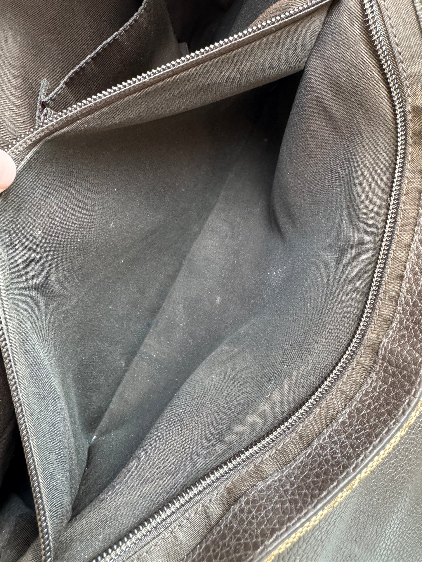 GUCCI Monogram Brown Canvas Large Messenger Bag