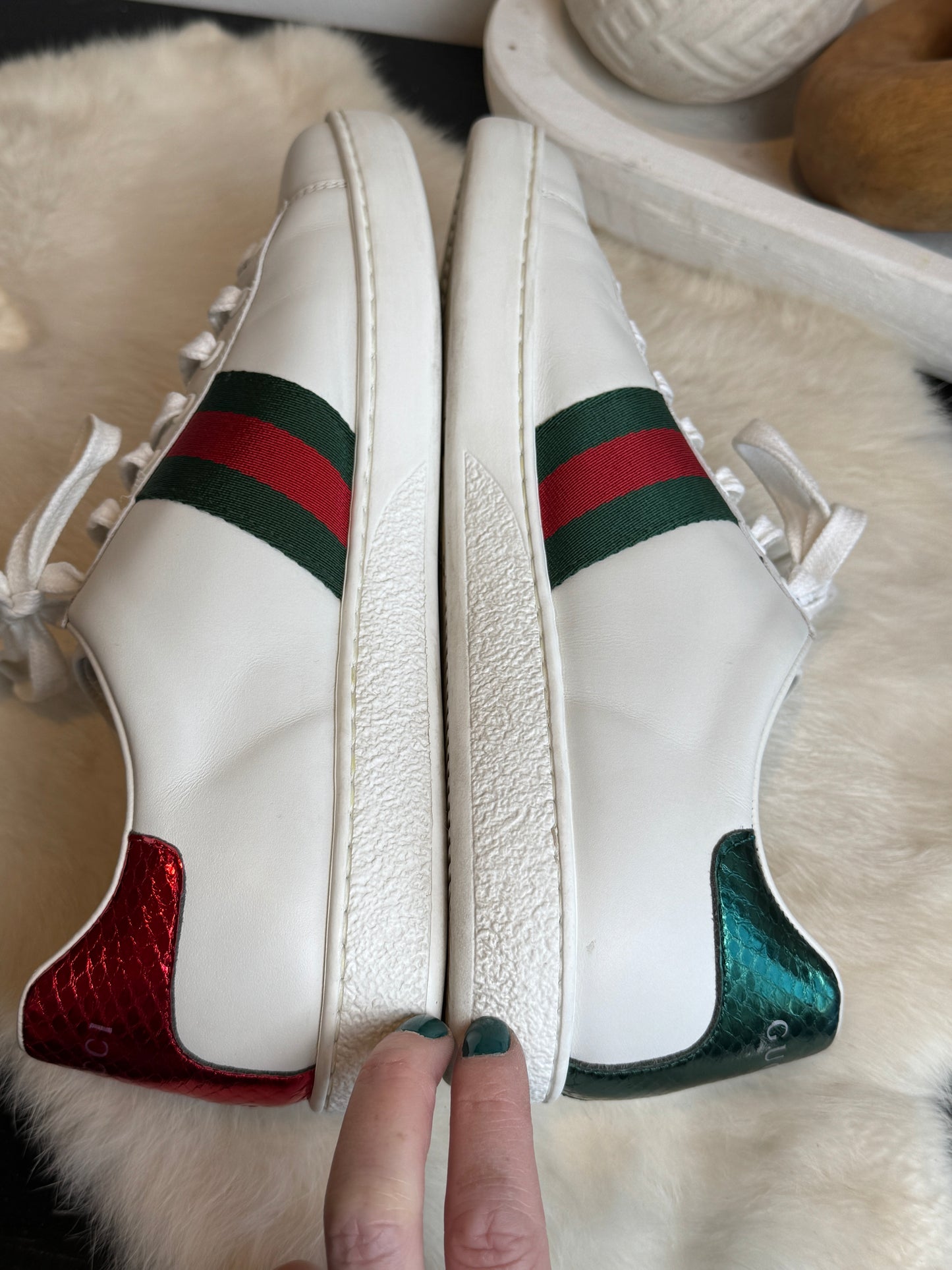 Gucci Ace GG Canvas Arrows Sneakers Size 38.5EU