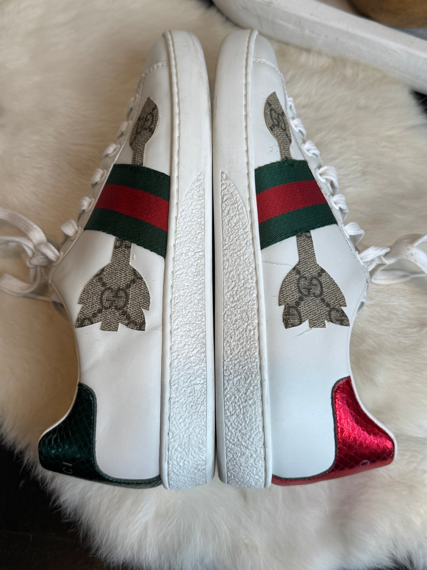 Gucci Ace GG Canvas Arrows Sneakers Size 38.5EU