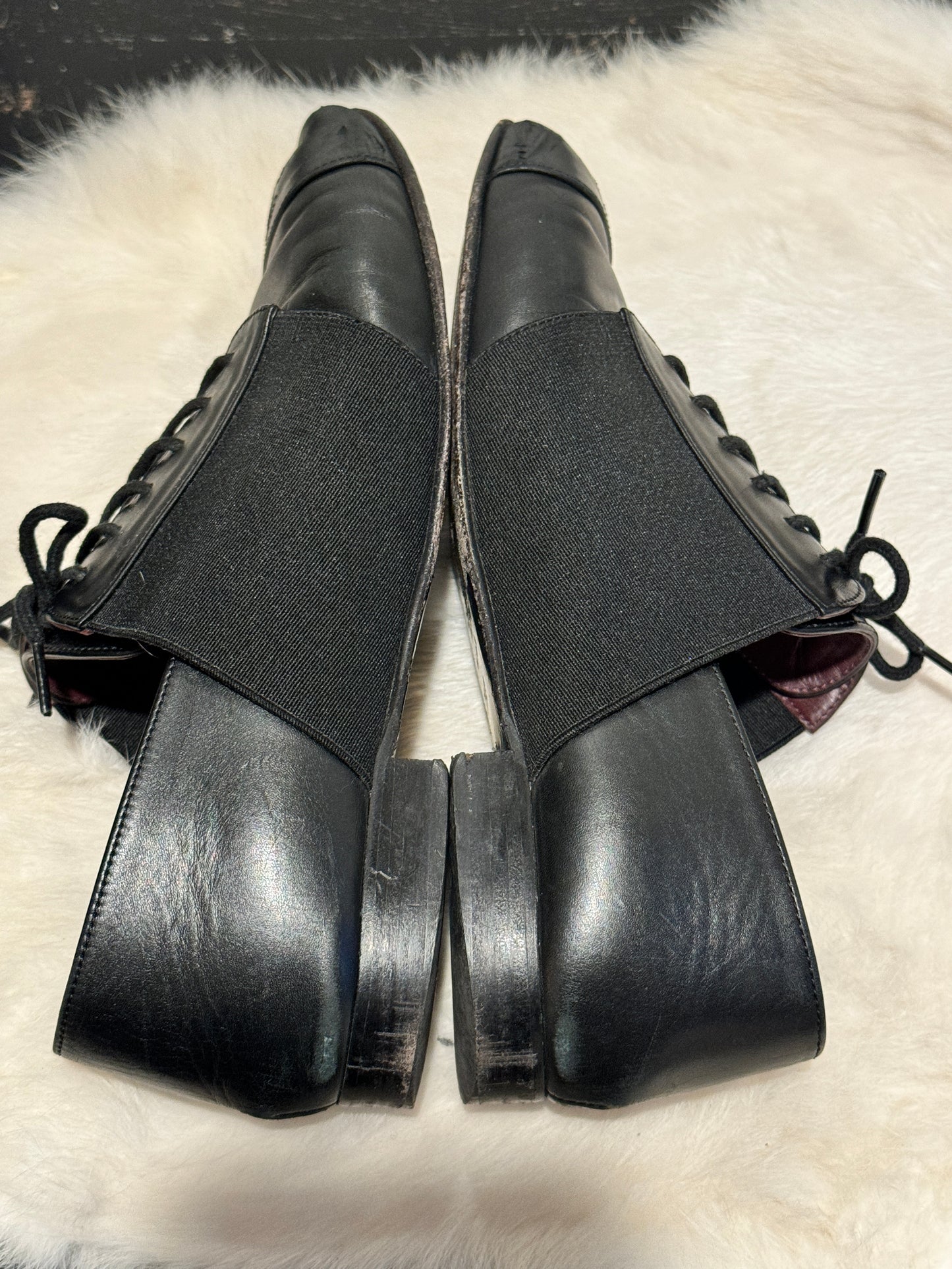 Chanel Black Uniform Shoes Size 35.5EU