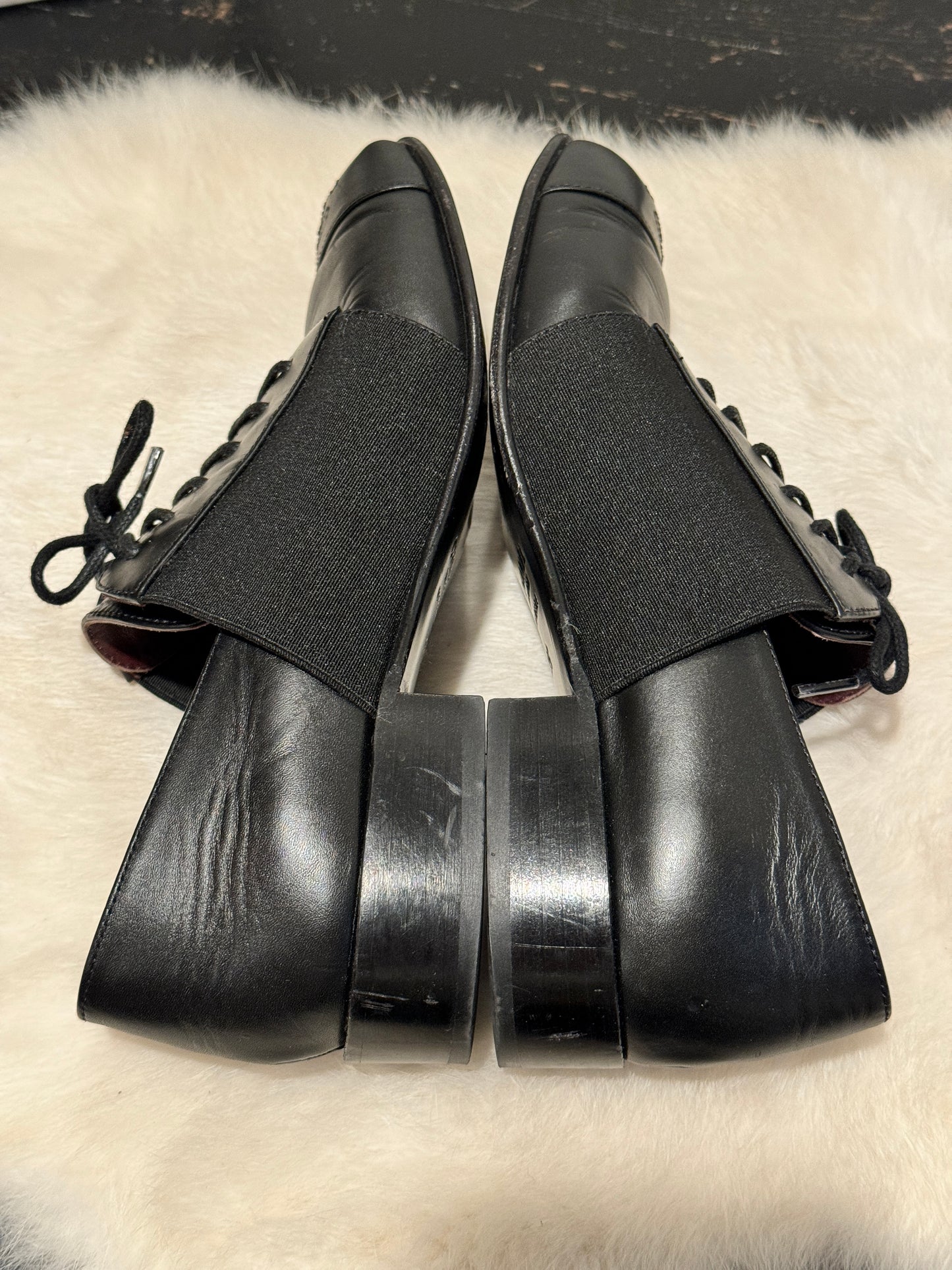 Chanel Black Uniform Shoes Size 35EU