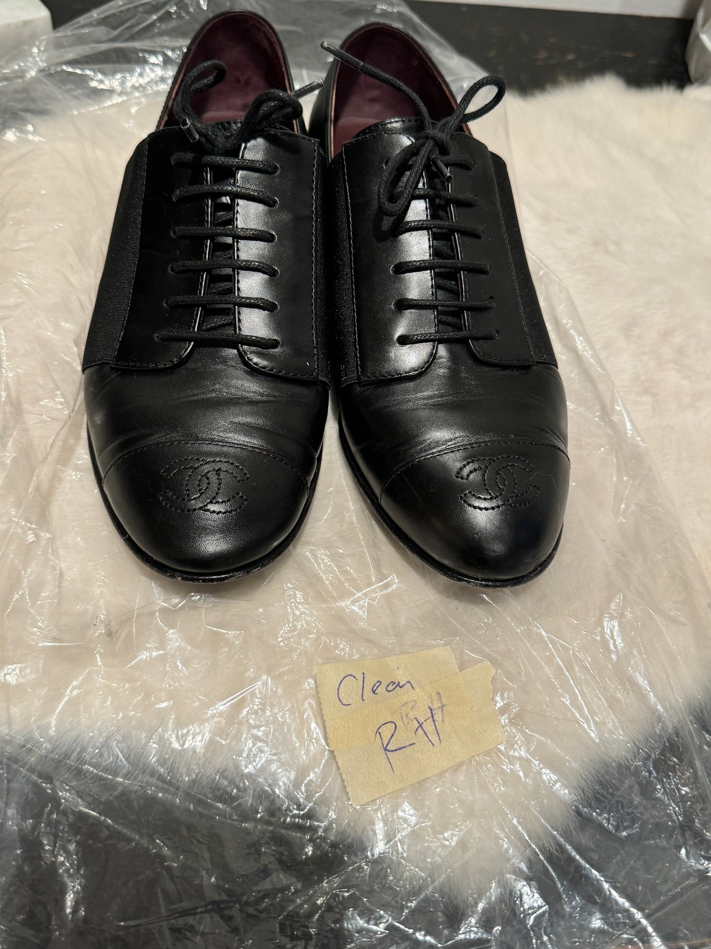 Chanel Black Uniform Shoes Size 35EU