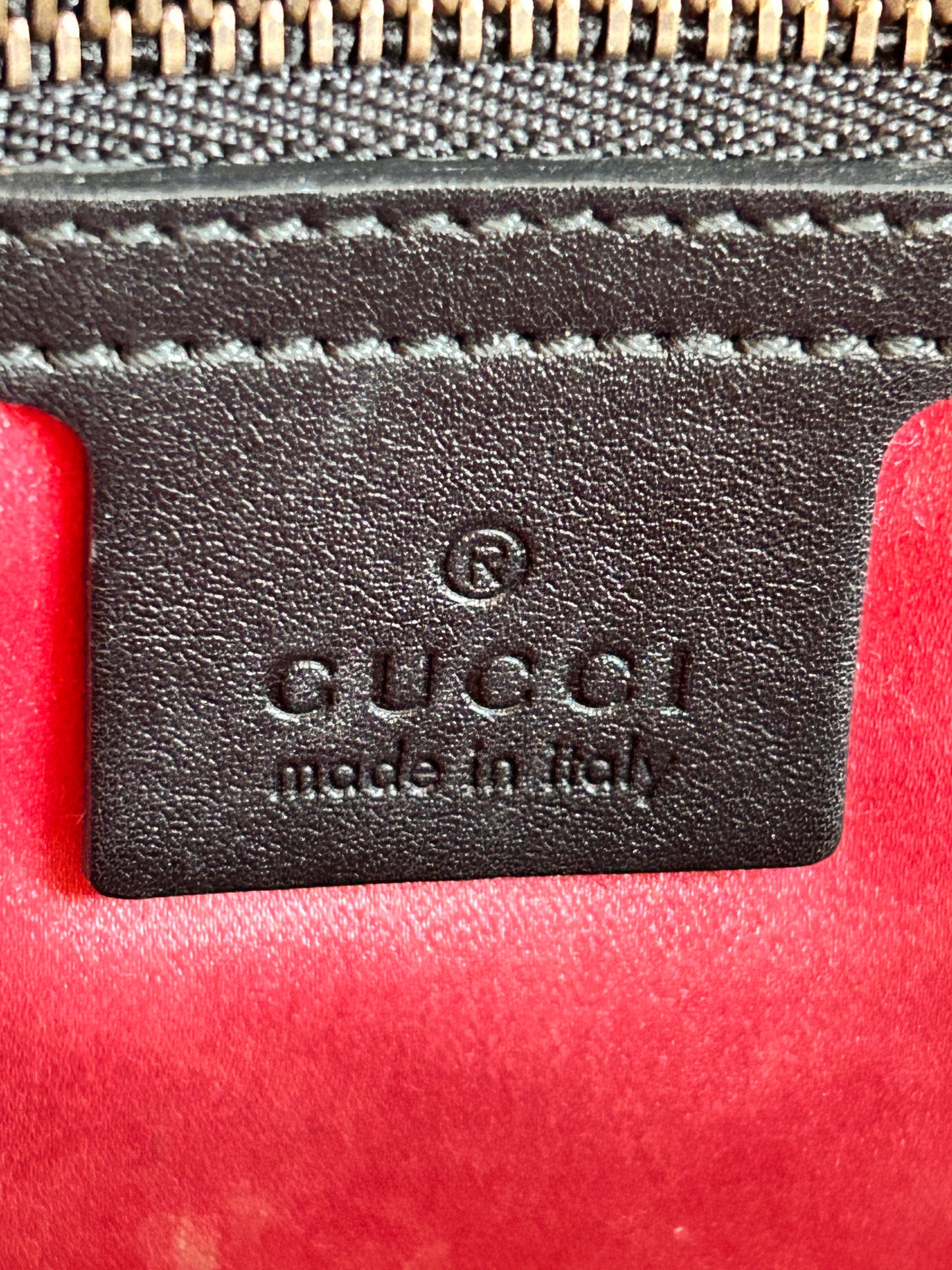 GUCCI Velvet Matelasse Medium GG Marmont Bag Black