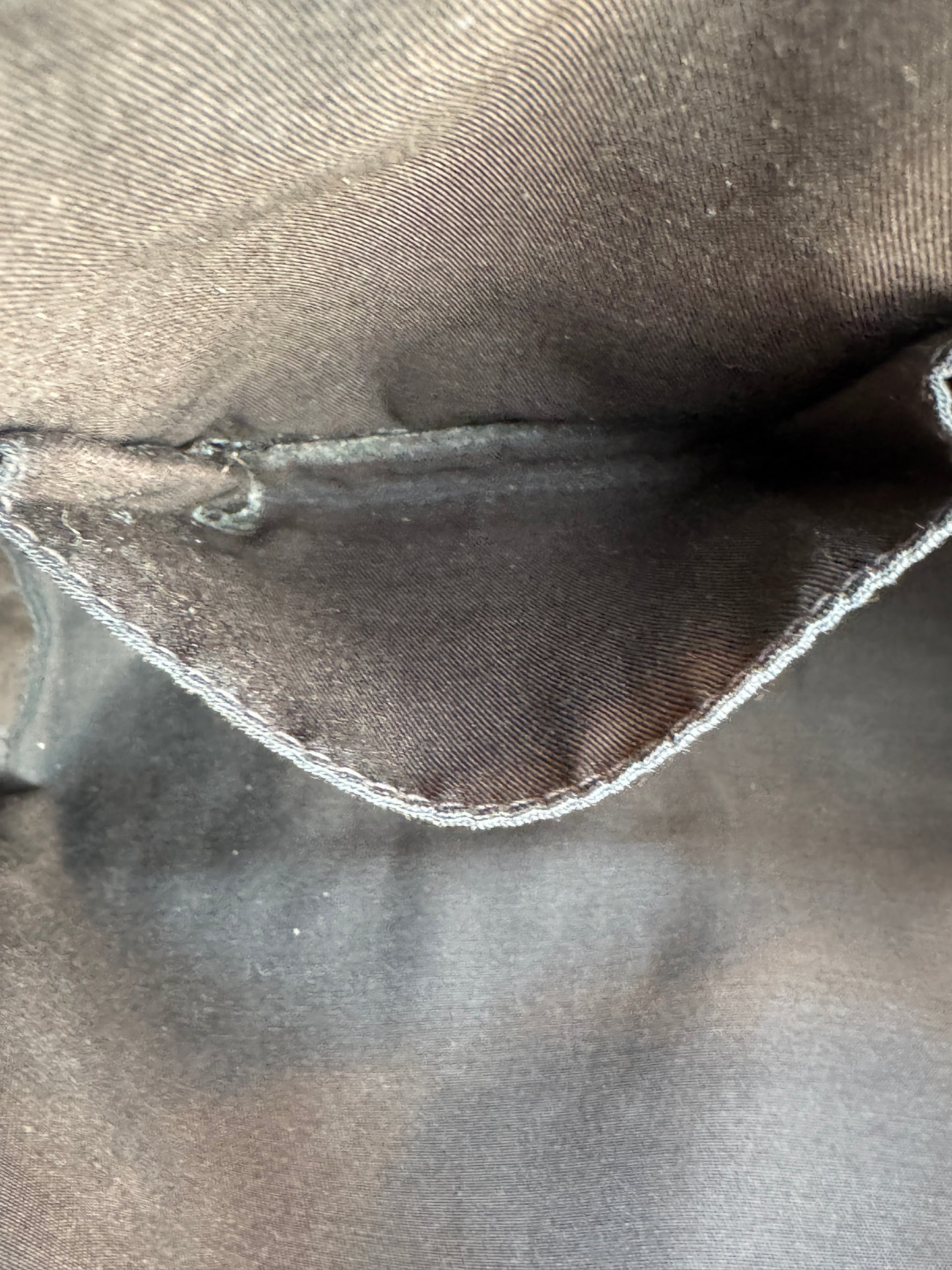 GUCCI GG Monogram Canvas Messenger Bag Dark Brown