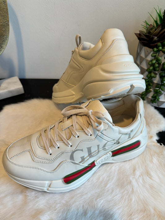 GUCCI Rhyton Ivory Sneakers Mens Mixed Size 7EU/7.5EU (40EU/40.5EU)