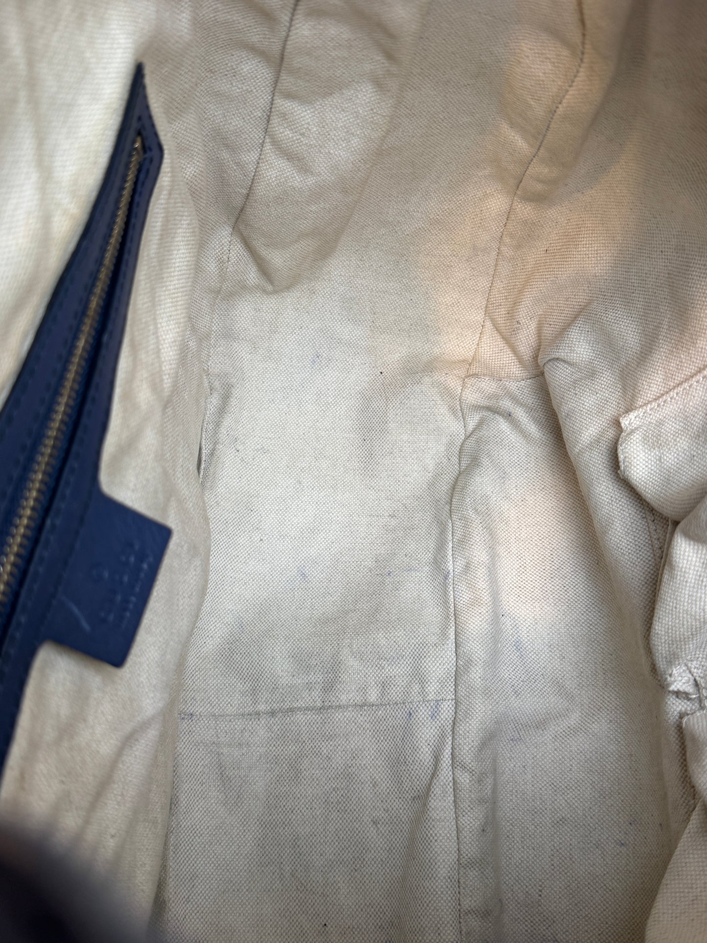GUCCI Blue Medium Guccissima Emily Hobo Bag