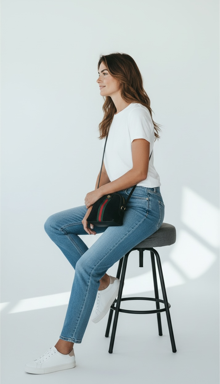 GUCCI Small Black Suede Ophidia Crossbody Bag