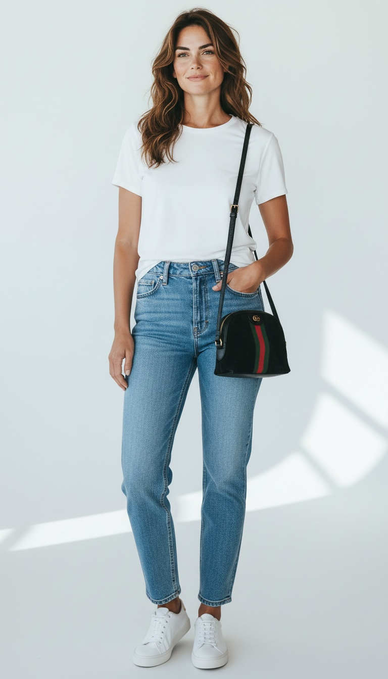 GUCCI Small Black Suede Ophidia Crossbody Bag