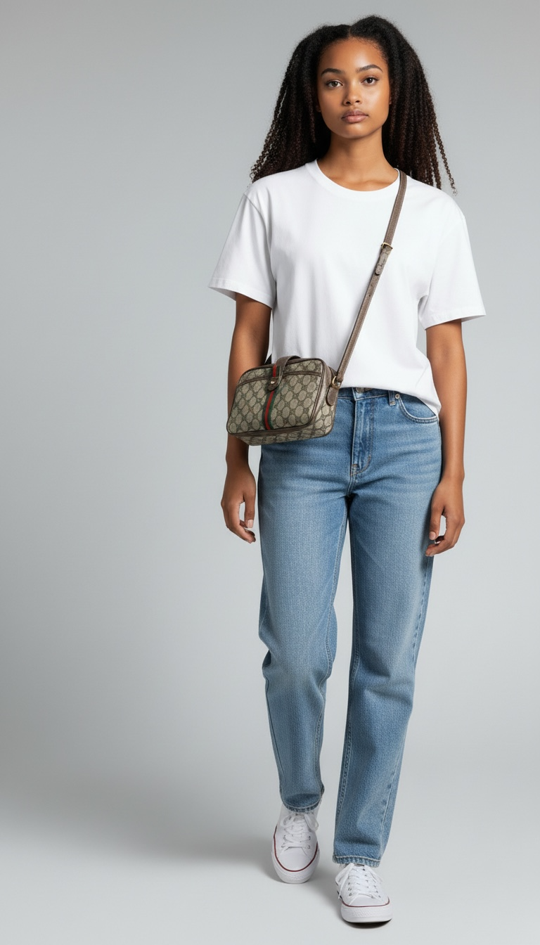 GUCCI Vintage Sherry Line Crossbody