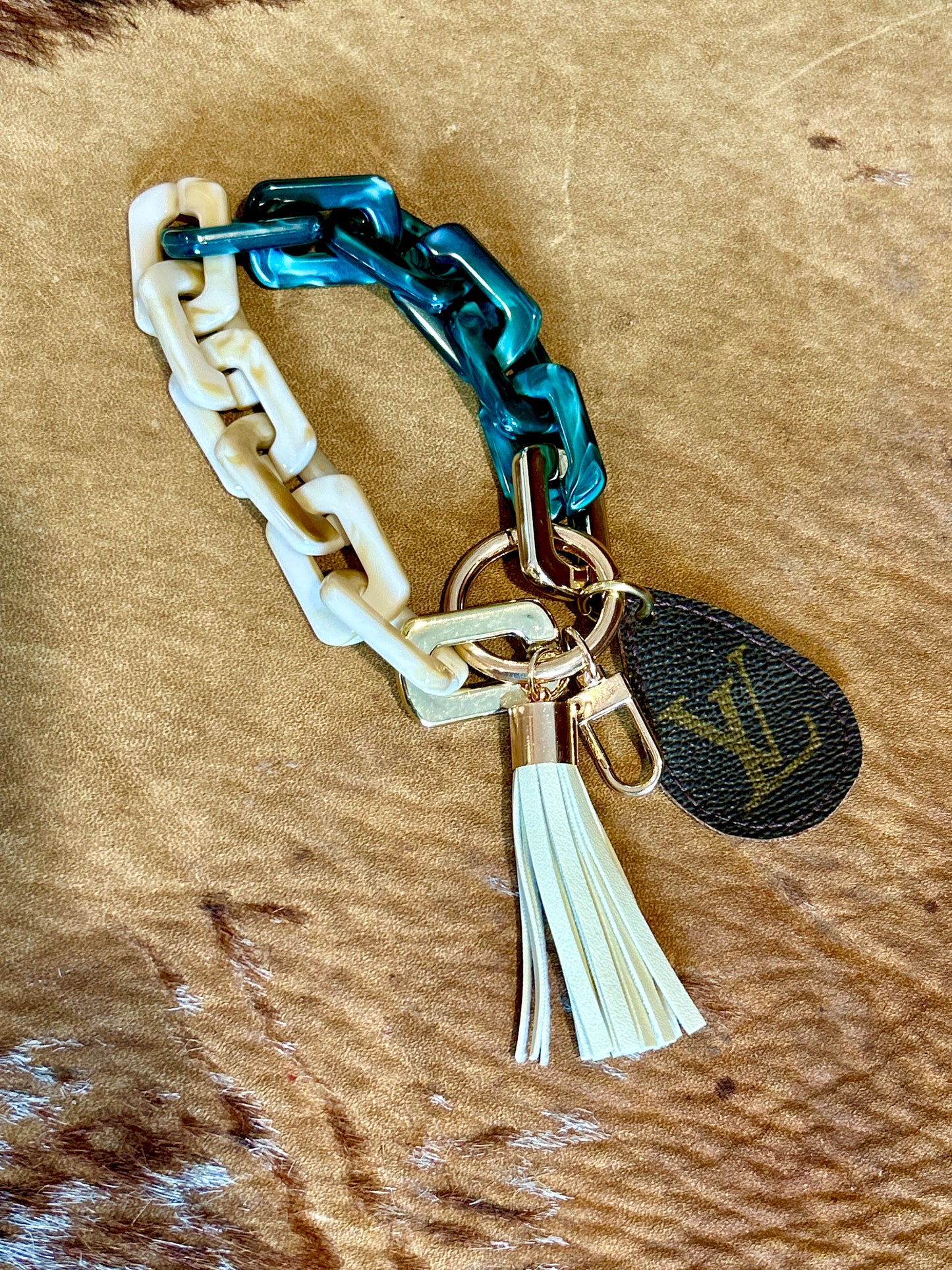 Chainlink Tassel Keychain