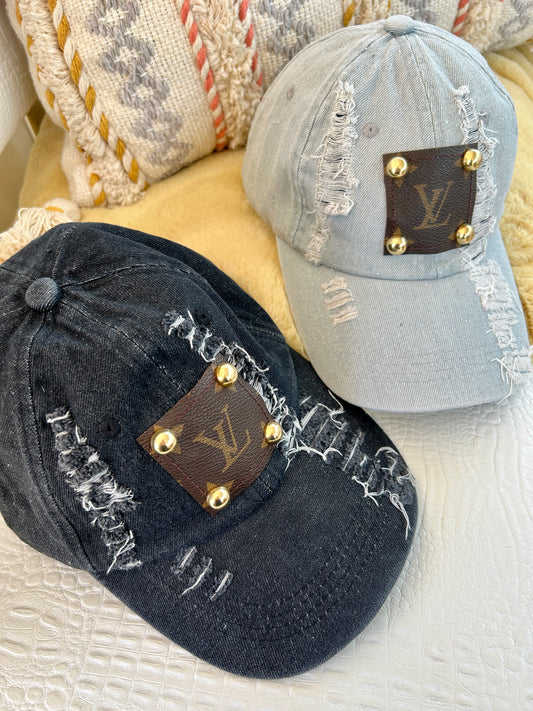 Ripped Denim Baseball Cap