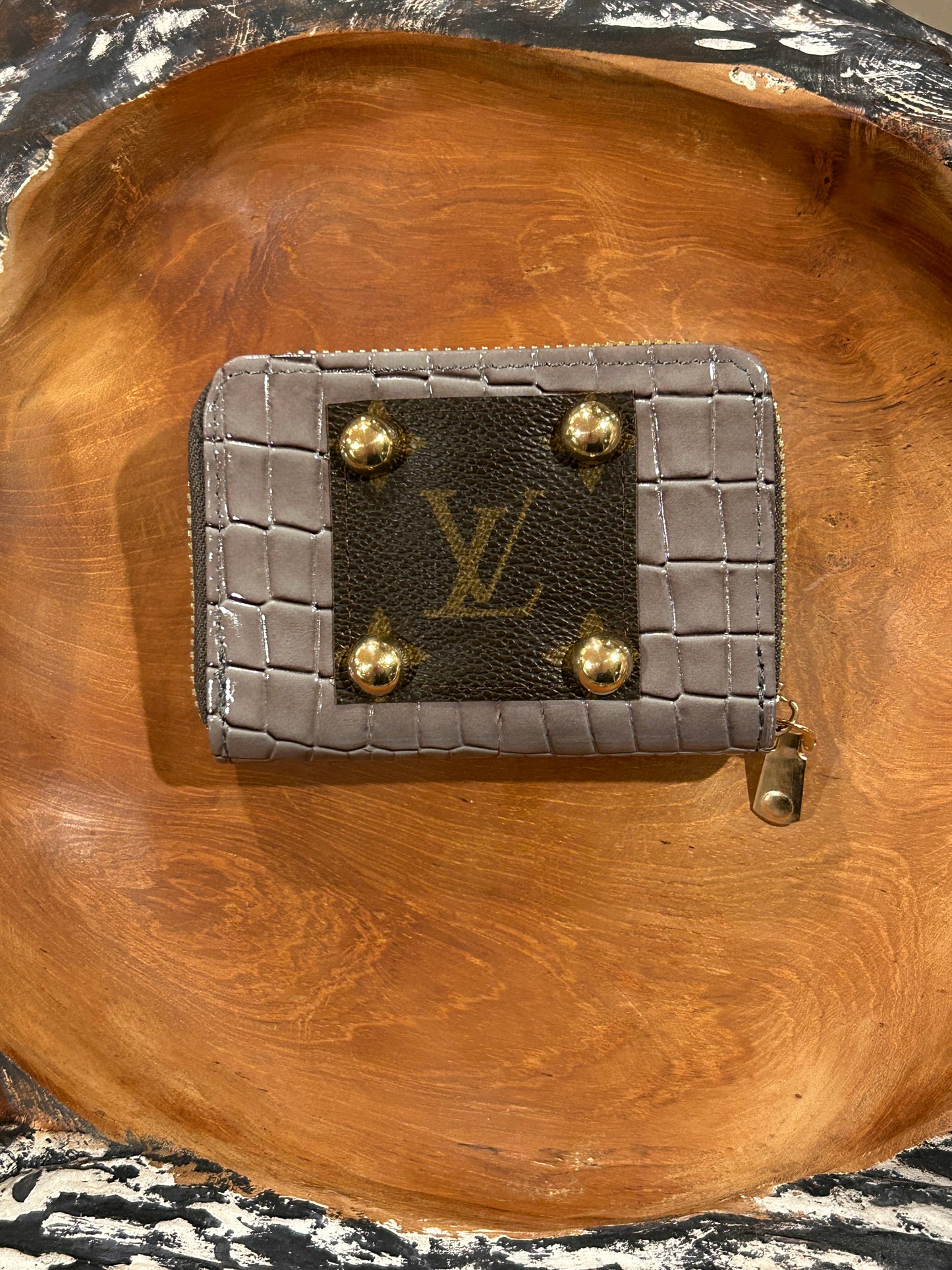 Vegan Crocodile Zip Cardholder