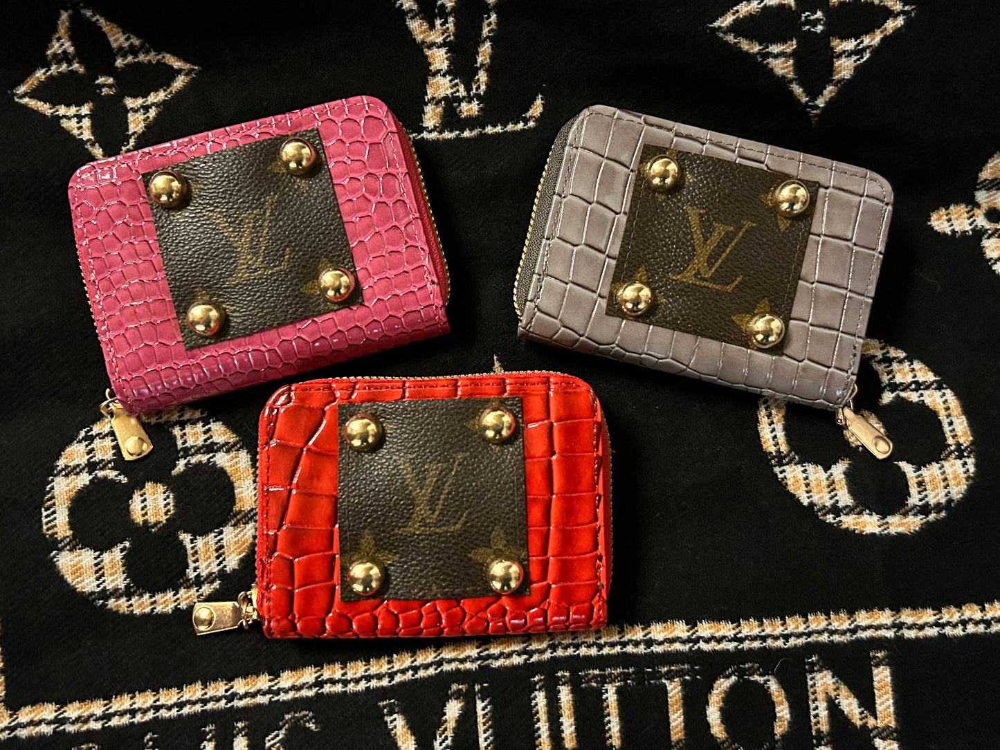 Vegan Crocodile Zip Cardholder