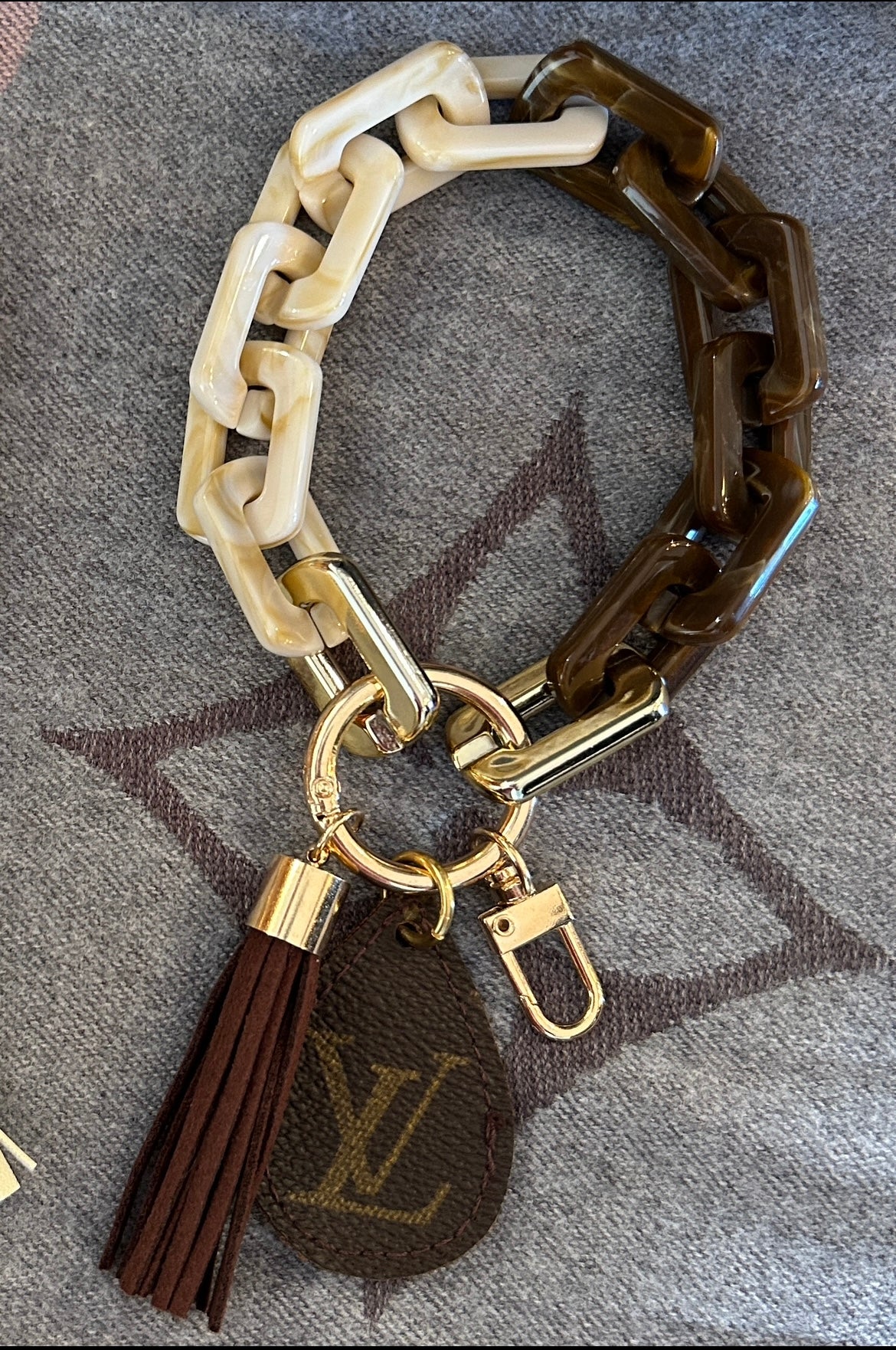 Chainlink Tassel Keychain