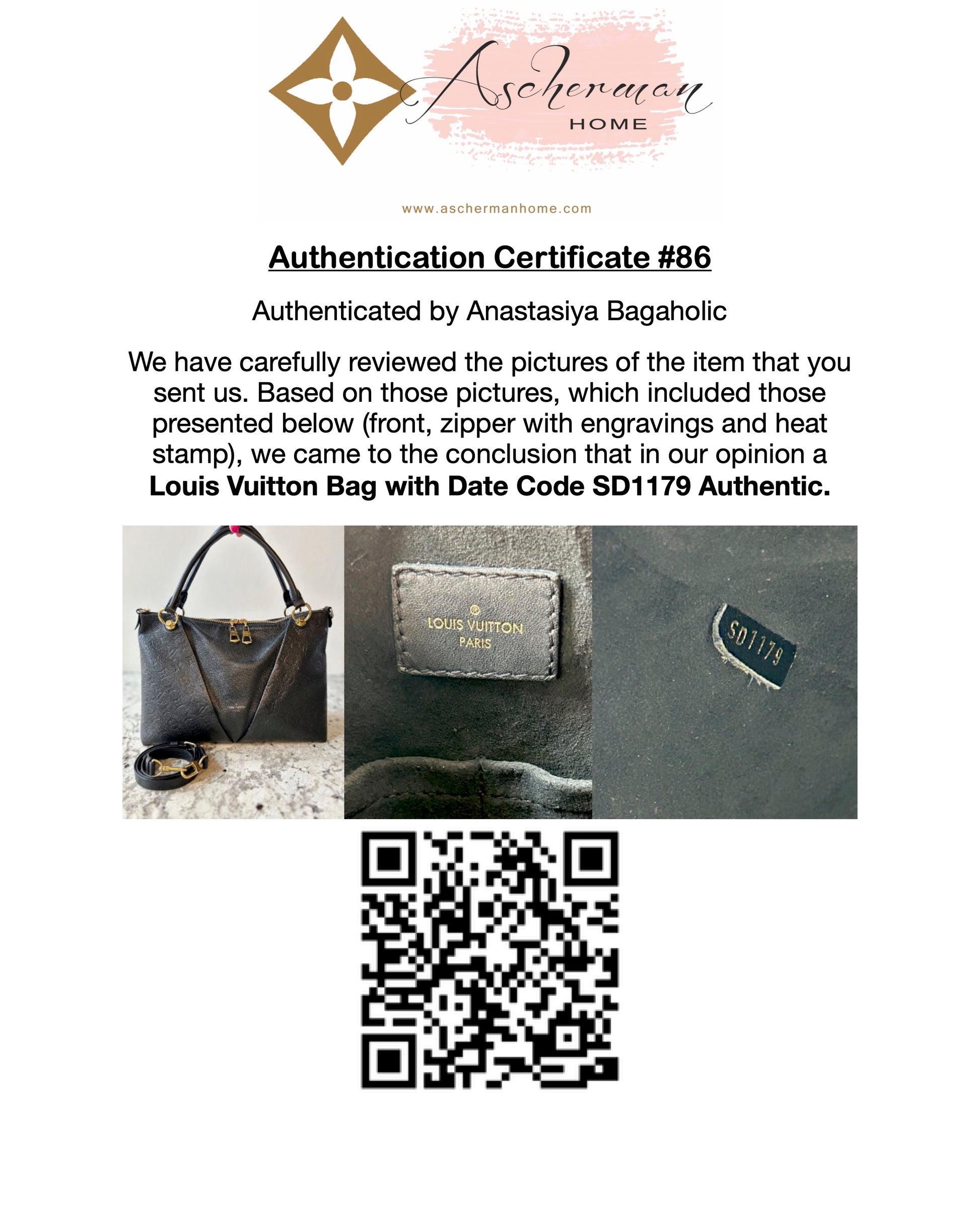 Authentication Card Louis Vuitton